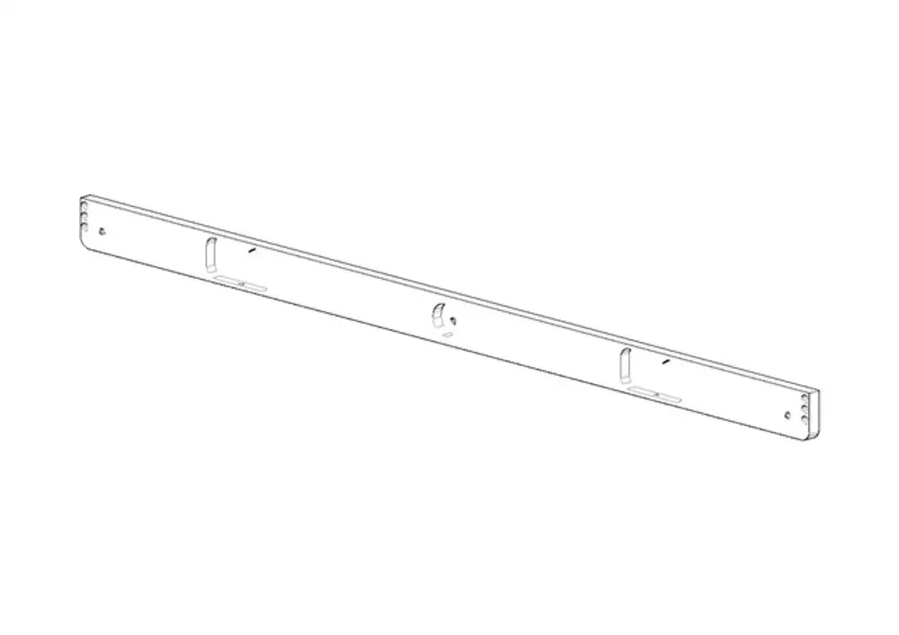 DORNBRACHT Halter für Ablage 700 mm ERSATZTEILE 081771507 704 x 35 x 10 mm Chrom, 081771507-00 Galeriebild 1